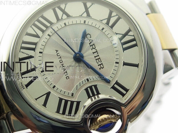 Ballon Bleu 33mm SS/RG K3F 1:1 Best Edition White Textured Dial on SS Bracelet A076 – Bild 4
