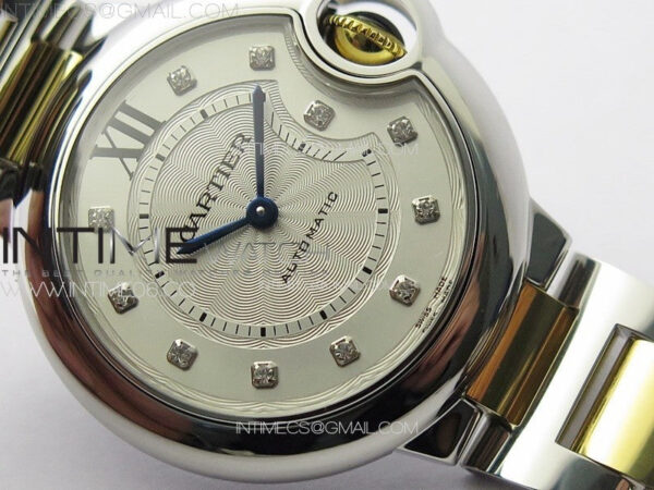 Ballon Bleu 33mm SS/YG K3F 1:1 Best Edition White Textured Dia Markers Dial on SS Bracelet A076 – Bild 5