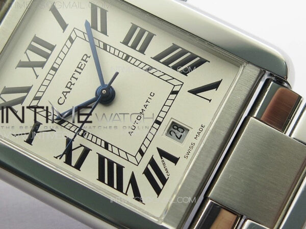 Tank Solo 31mm SS APSF 1:1 Best Edition White Dial on SS Bracelet MIYOTA 9015 – Bild 5