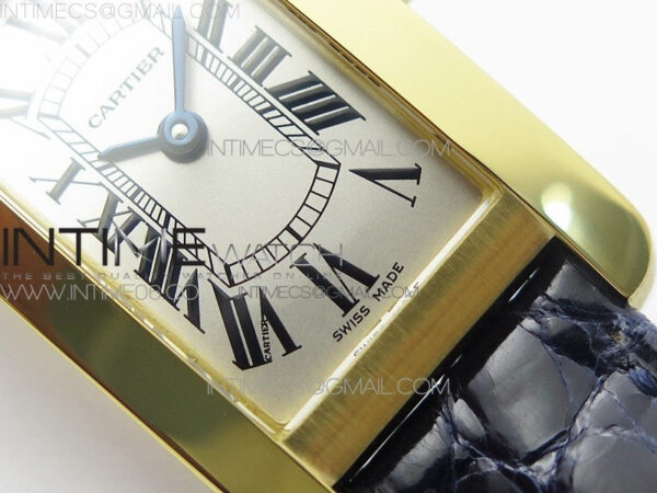 Tank WJTA0029 29mm 8848F YG Silver Dial on Black Croco Strap Ronda Quartz – Bild 5