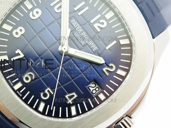 Aquanaut Jumbo 5168G 42mm SS ZF 1:1 Best Edition Blue Dial on Blue Rubber Strap 324CS (Free box) – Bild 5