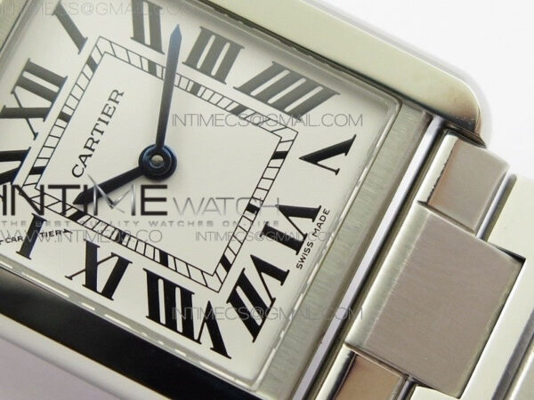 Tank Solo Ladies 25mm SS K11F 1:1 Best Edition White Dial on SS Bracelet Ronda Quartz – Bild 5