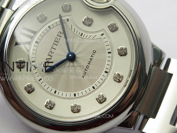 Ballon Bleu 36mm SS K3F 1:1 Best Edition White Textured Dia Markers Dial on SS Bracelet A076 – Bild 5