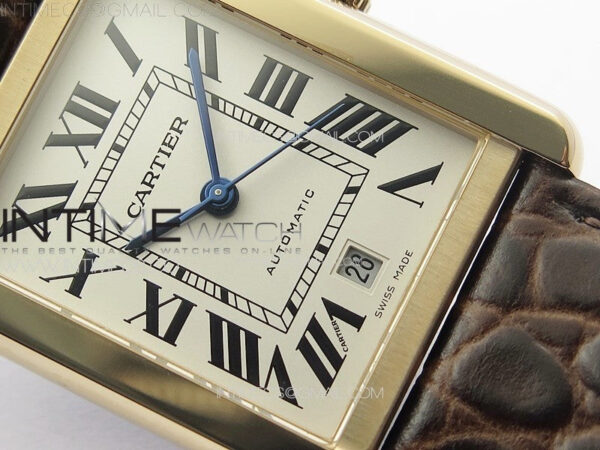 Tank Solo 31mm RG APSF 1:1 Best Edition White Dial on Brown Leather Strap MIYOTA 9015 – Bild 5