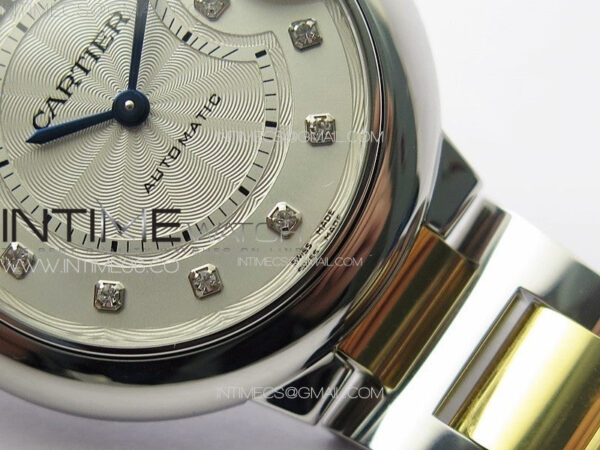 Ballon Bleu 33mm SS/YG K3F 1:1 Best Edition White Textured Dia Markers Dial on SS Bracelet A076 – Bild 6