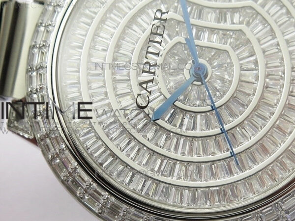 Ballon Bleu T Crystal 42mm SS Full Paved Crystal Dial on SS Bracelet Miyota 9015 – Bild 6
