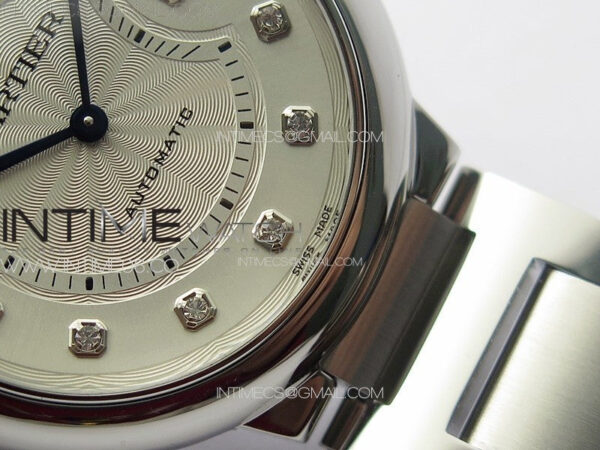 Ballon Bleu 36mm SS K3F 1:1 Best Edition White Textured Dia Markers Dial on SS Bracelet A076 – Bild 6