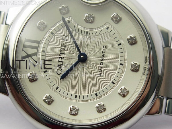 Ballon Bleu 36mm SS K3F 1:1 Best Edition White Textured Dia Markers Dial on SS Bracelet A076 – Bild 7