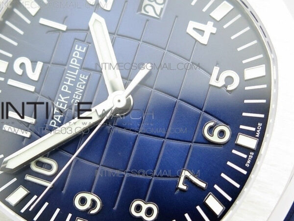 Aquanaut Jumbo 5168G 42mm SS ZF 1:1 Best Edition Blue Dial on Blue Rubber Strap 324CS (Free box) – Bild 7
