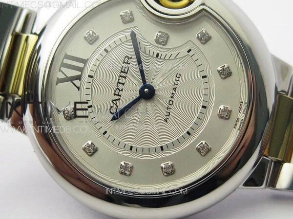 Ballon Bleu 33mm SS/YG K3F 1:1 Best Edition White Textured Dia Markers Dial on SS Bracelet A076 – Bild 7