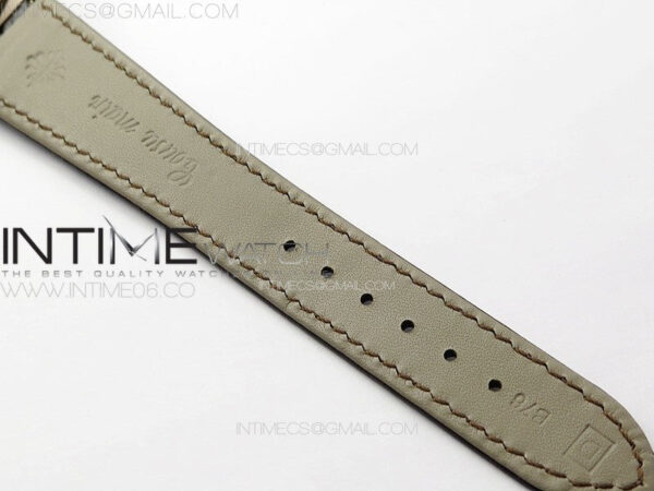 Annual Calendar Moonphase 5396 RG PPF 1:1 Best Edition White/Blue Dial on Brown Leather Strap A324 – Bild 16