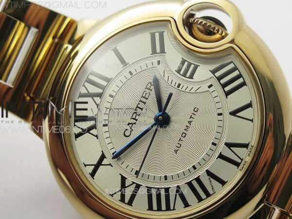 Ballon Bleu 33mm RG K3F 1:1 Best Edition White Textured Dial on SS Bracelet A076 – Bild 8