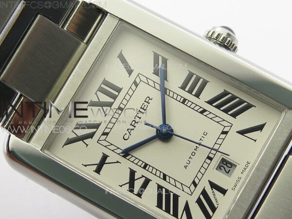 Tank Solo 31mm SS APSF 1:1 Best Edition White Dial on SS Bracelet MIYOTA 9015 – Bild 8