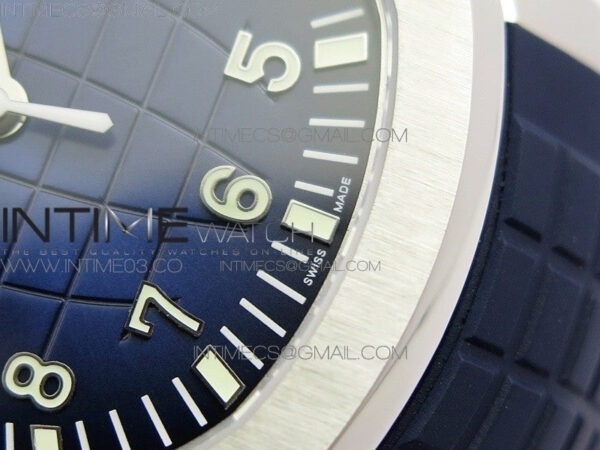 Aquanaut Jumbo 5168G 42mm SS ZF 1:1 Best Edition Blue Dial on Blue Rubber Strap 324CS (Free box) – Bild 8