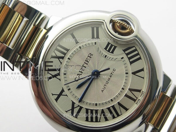Ballon Bleu 33mm SS/RG K3F 1:1 Best Edition White Textured Dial on SS Bracelet A076 – Bild 9
