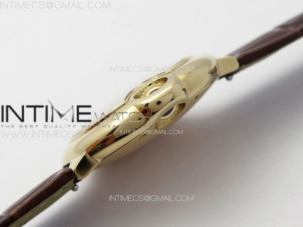Ballon Bleu 33mm RG K3F 1:1 Best Edition White Textured Dial on Brown Leather Strap A076 – Bild 9