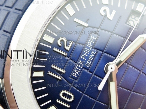 Aquanaut Jumbo 5168G 42mm SS ZF 1:1 Best Edition Blue Dial on Blue Rubber Strap 324CS (Free box) – Bild 9