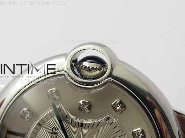 Ballon Bleu 36mm SS K3F 1:1 Best Edition White Textured Dia Markers Dial on SS Bracelet A076 – Bild 9