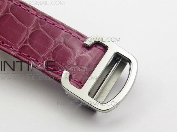 Tank Solo Ladies 25mm SS K11 1:1 Best Edition Pink Dial on Pink Croco Leather Strap Ronda Quartz – Bild 9