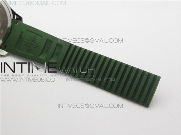 Aquanaut 5168G 42mm SS ZF 1:1 Best Edition Green Dial on Green Rubber Strap 324CS (Free box) – Bild 5