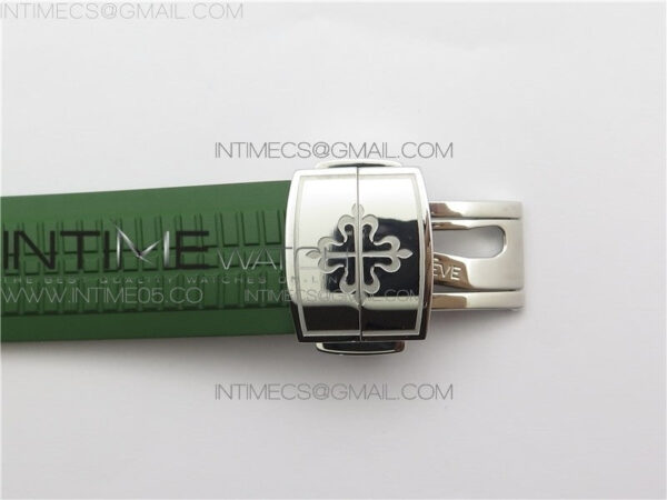 Aquanaut 5168G 42mm SS ZF 1:1 Best Edition Green Dial on Green Rubber Strap 324CS (Free box) – Bild 6