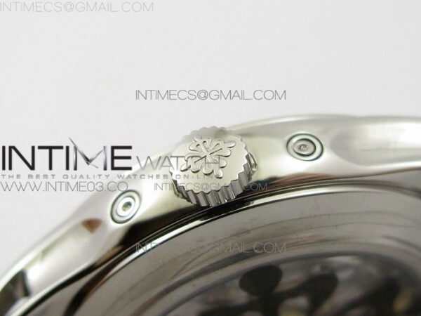 COMPLICATIONS SERIES Moonphase SS KMF White Dial on Black Leather Strap Cal.324 – Bild 8