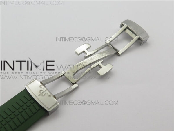Aquanaut 5168G 42mm SS ZF 1:1 Best Edition Green Dial on Green Rubber Strap 324CS (Free box) – Bild 8