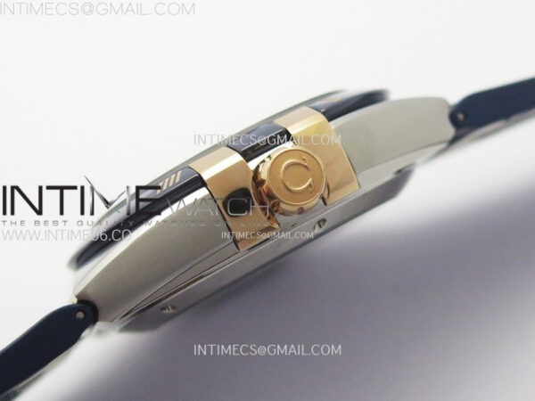 Constellation 41mm RG/Blue Ceramic Bezel VSF 1:1 Best Edition Blue Dial on Blue Gummy Strap A8900 – Bild 9