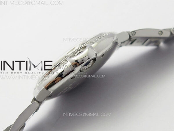 Ballon Bleu 36mm Diamons Bezel SS K3F 1:1 Best Edition White Textured Dial on SS Bracelet A076 – Bild 10