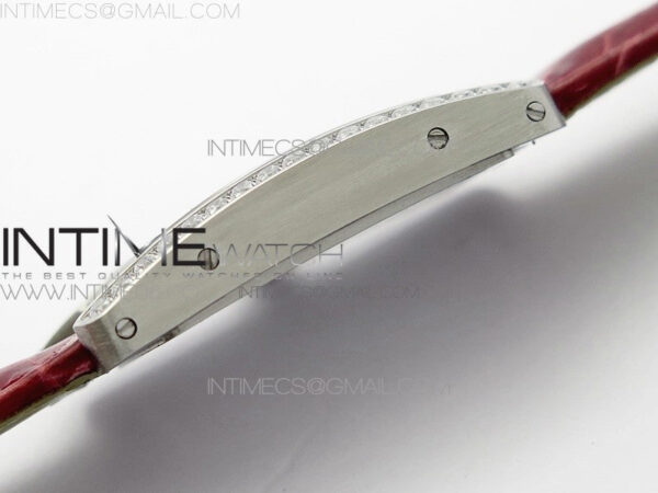 Tank WJTA0029 29mm 8848F Crystal Bezel SS Silver Dial on Pink Croco Strap Ronda Quartz – Bild 9