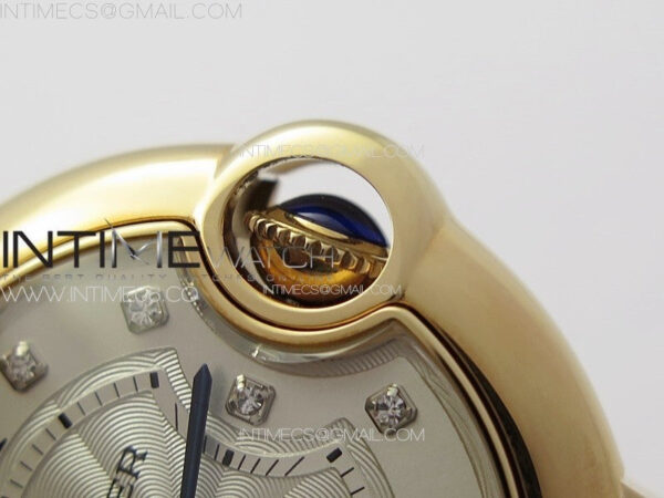 Ballon Bleu 33mm RG K3F 1:1 Best Edition White Textured Dial on SS Bracelet A076 – Bild 10