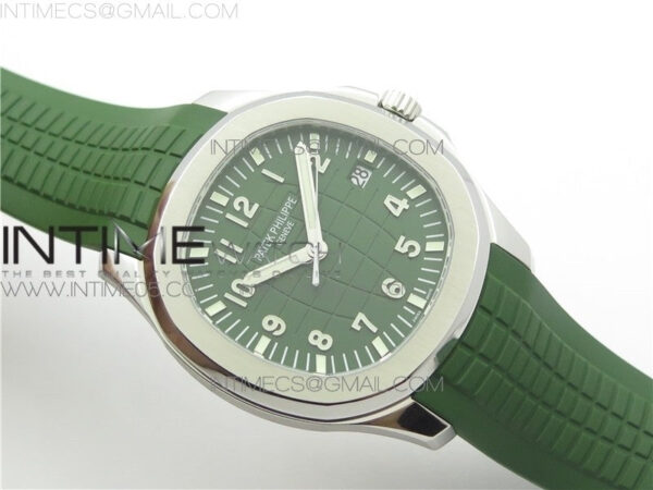 Aquanaut 5168G 42mm SS ZF 1:1 Best Edition Green Dial on Green Rubber Strap 324CS (Free box) – Bild 12