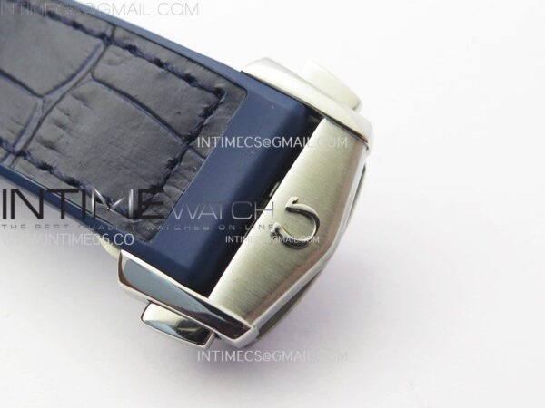 Constellation 41mm RG/Blue Ceramic Bezel VSF 1:1 Best Edition Blue Dial on Blue Gummy Strap A8900 – Bild 13