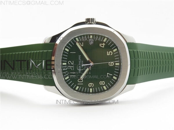 Aquanaut 5168G 42mm SS ZF 1:1 Best Edition Green Dial on Green Rubber Strap 324CS (Free box) – Bild 14