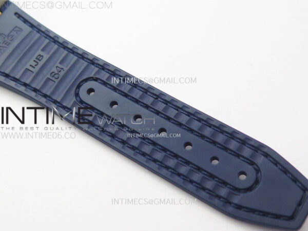 Constellation 41mm RG/Blue Ceramic Bezel VSF 1:1 Best Edition Blue Dial on Blue Gummy Strap A8900 – Bild 18