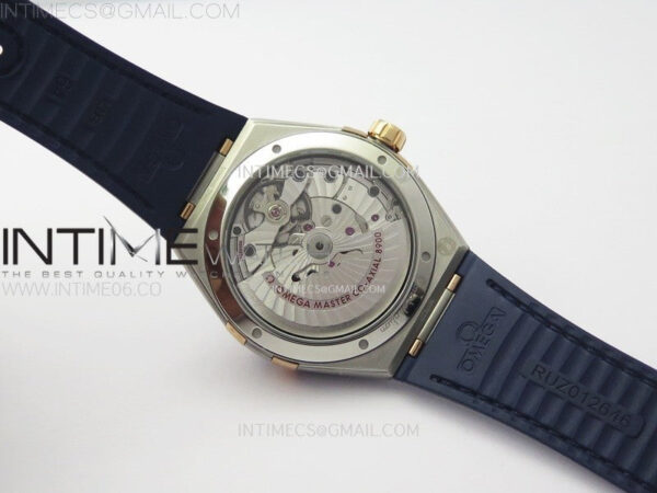 Constellation 41mm RG/Blue Ceramic Bezel VSF 1:1 Best Edition Blue Dial on Blue Gummy Strap A8900 – Bild 19
