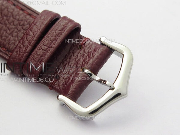Tank Louis Ladies 25mm SS/Crystal 8848F 1:1 Best Edition White Dial on Dark Red Leather Strap Ronda Quartz – Bild 11