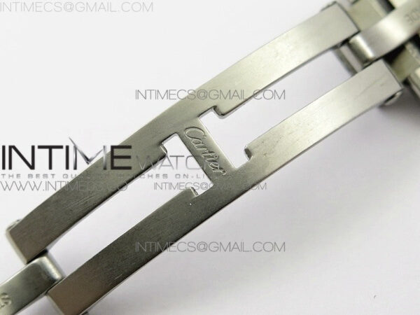 Tank Solo Ladies 25mm SS K11F 1:1 Best Edition White Dial on SS Bracelet Ronda Quartz – Bild 11