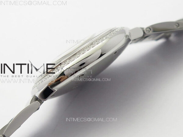 Ballon Bleu 36mm Diamons Bezel SS K3F 1:1 Best Edition White Textured Dial on SS Bracelet A076 – Bild 11