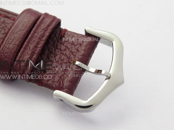 Tank Louis Ladies 25mm SS 8848F 1:1 Best Edition White Dial on Dark Red Leather Strap Ronda Quartz – Bild 11