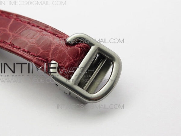 Tank WJTA0029 29mm 8848F Crystal Bezel SS Silver Dial on Pink Croco Strap Ronda Quartz – Bild 10