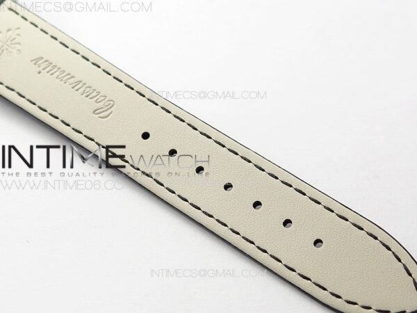 6104P Moon SS 3EF Best Edition Black Dial Blue T Diamond Bezel on Black Leather Strap A240 – Bild 16