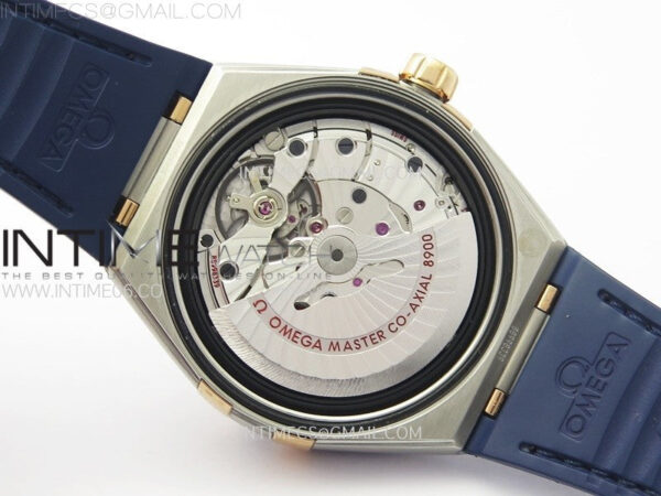 Constellation 41mm RG/Blue Ceramic Bezel VSF 1:1 Best Edition Blue Dial on Blue Gummy Strap A8900 – Bild 21