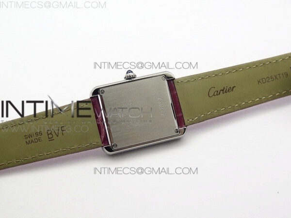 Tank Solo Ladies 25mm SS K11 1:1 Best Edition Pink Dial on Pink Croco Leather Strap Ronda Quartz – Bild 12