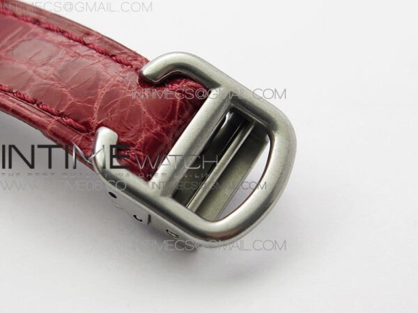 Tank WJTA0029 29mm 8848F Crystal Bezel SS Silver Dial on Pink Croco Strap Ronda Quartz – Bild 11