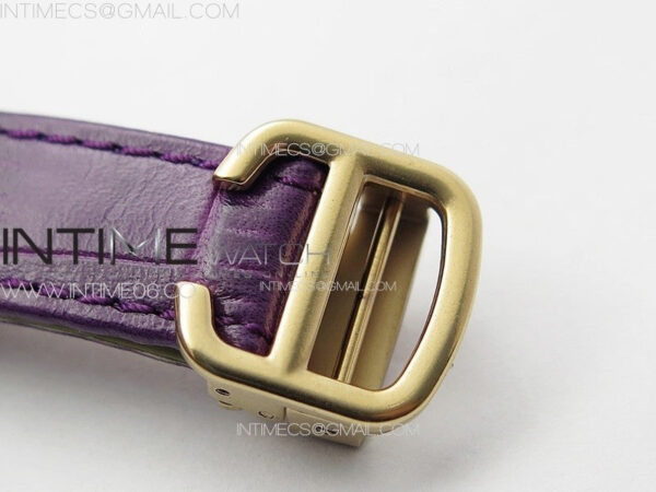 Ballon Bleu 33mm RG K3F 1:1 Best Edition White Textured Dial on Purple Leather Strap A076 – Bild 12