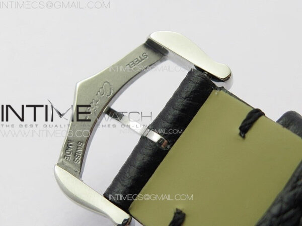 Tank Louis Ladies 25mm SS/Crystal 8848F 1:1 Best Edition White Dial on Black Leather Strap Ronda Quartz – Bild 12