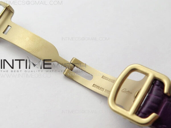 Ballon Bleu 33mm RG K3F 1:1 Best Edition White Textured Dial on Purple Leather Strap A076 – Bild 13