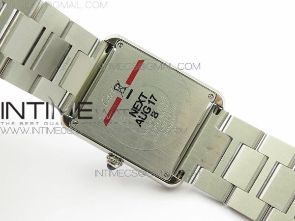 Tank Solo Ladies 28mm SS K11F 1:1 Best Edition White Dial on SS Bracelet Ronda Quartz – Bild 13