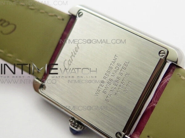 Tank Solo Ladies 25mm SS K11 1:1 Best Edition Pink Dial on Pink Croco Leather Strap Ronda Quartz – Bild 14